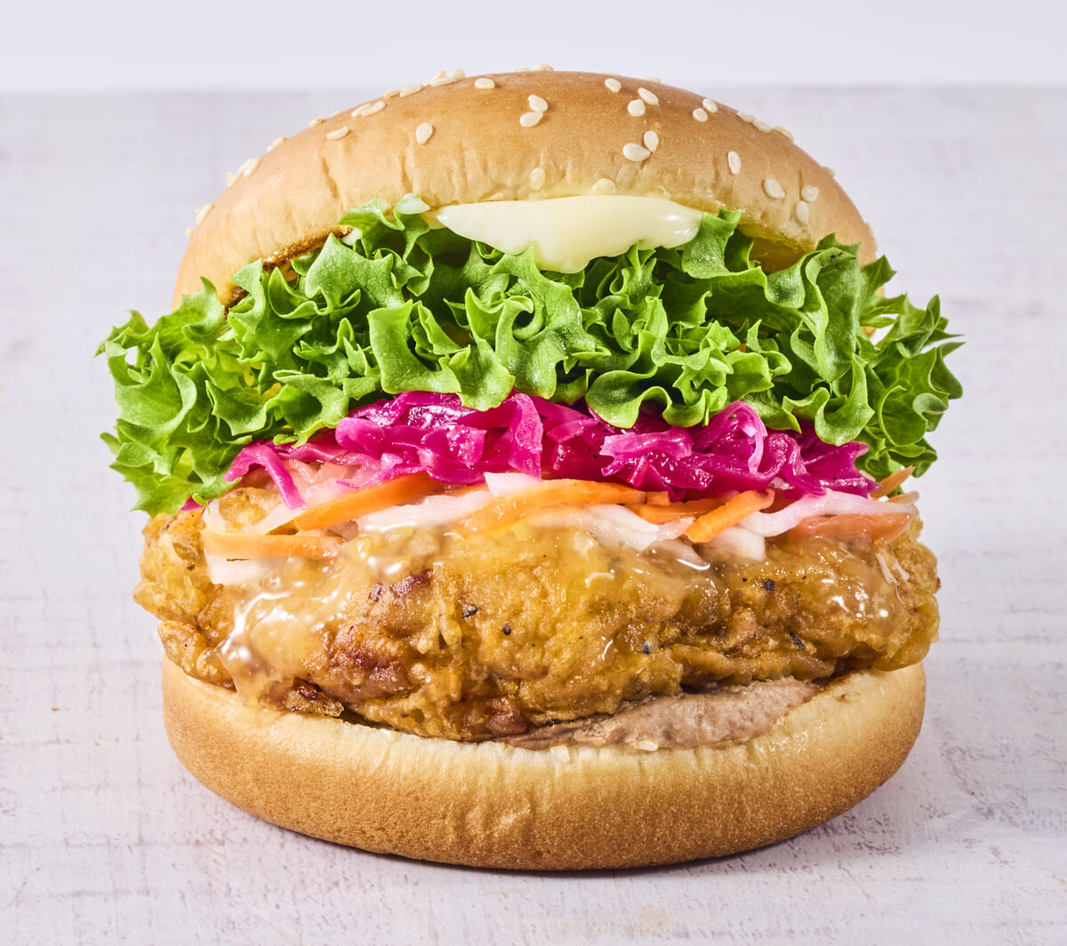 パクチーチキンバーガー バインミー　リーフレタス