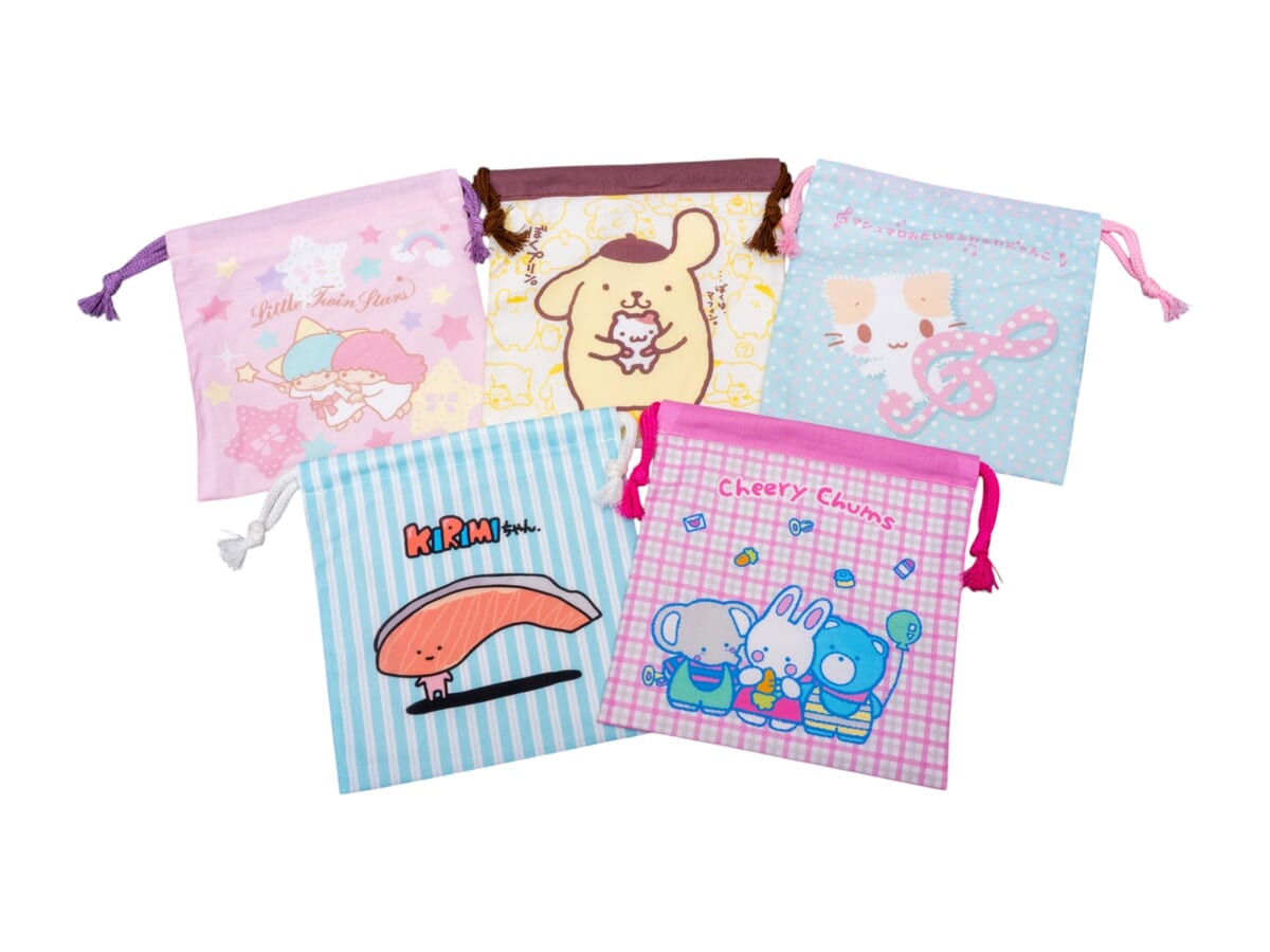 サンリオキャラクターズF ブラインド 巾着M　ラインアップ