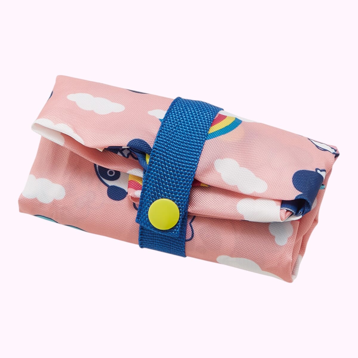 ポーチ付ショッピングエコバッグ　折り畳み時