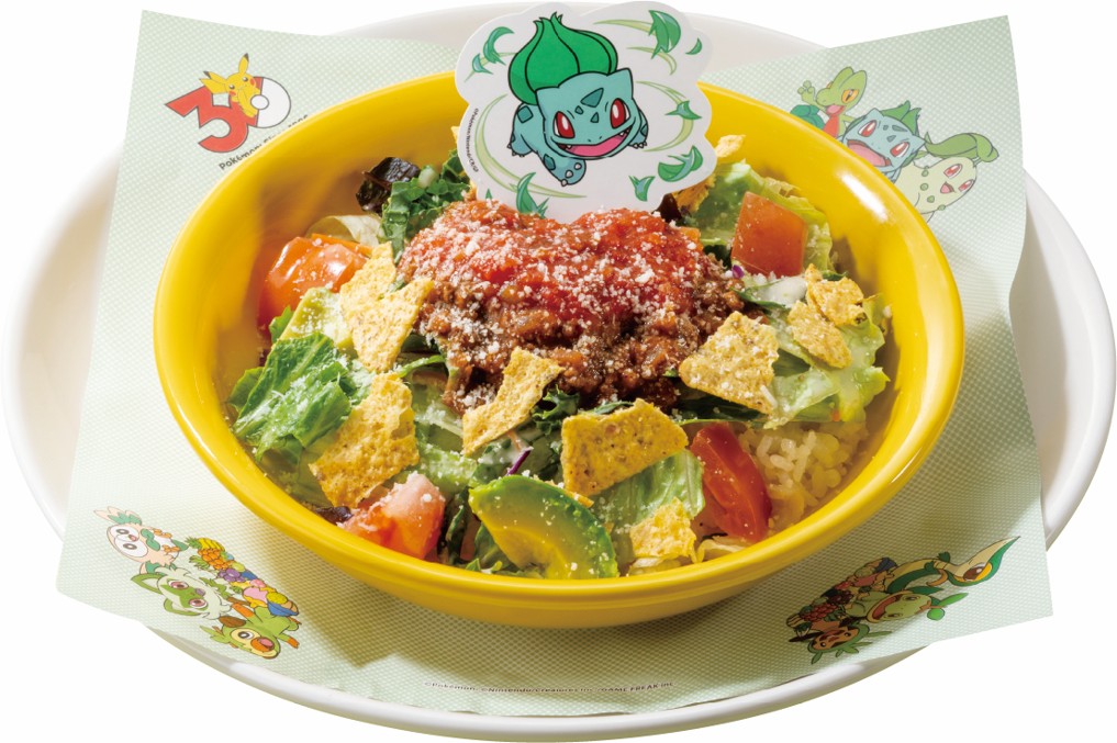 ＼くさタイプのポケモンといっしょ／フシギダネの“はっぱカッター”タコライス