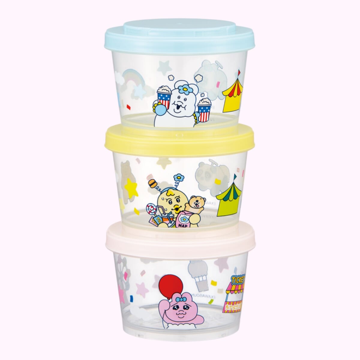 ジョイント式薄肉保存容器3Pセット　連結