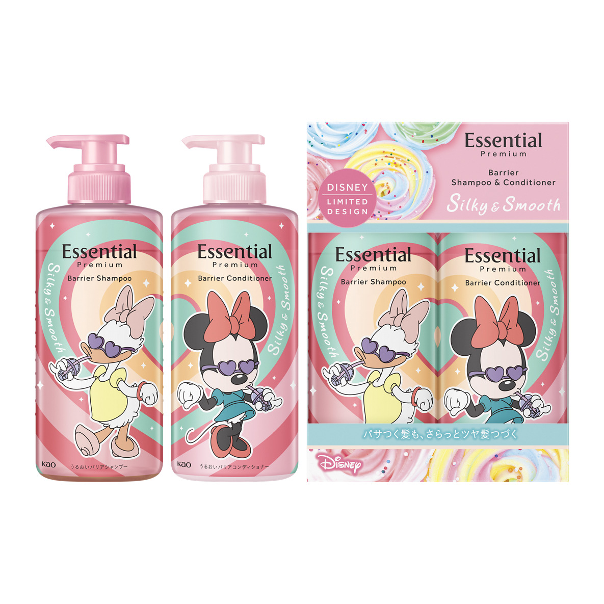 エッセンシャル プレミアム バリアシャンプー＆コンディショナー シルキー＆スムース