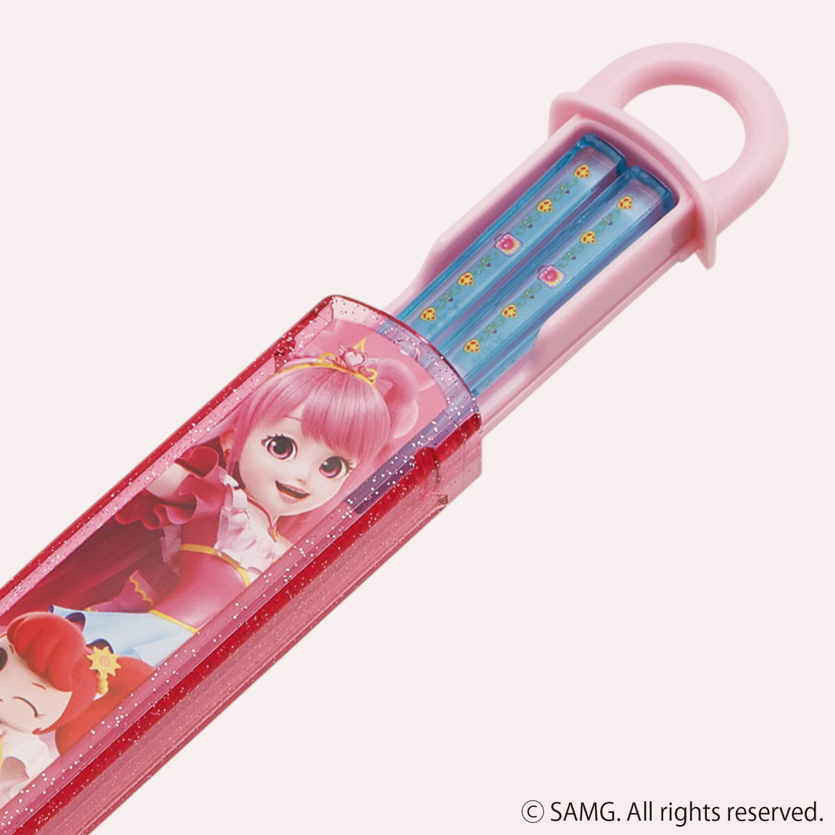 ABS2AM 食洗機対応スライド箸＆箸箱セット(名入れスペース付お箸)　アップ