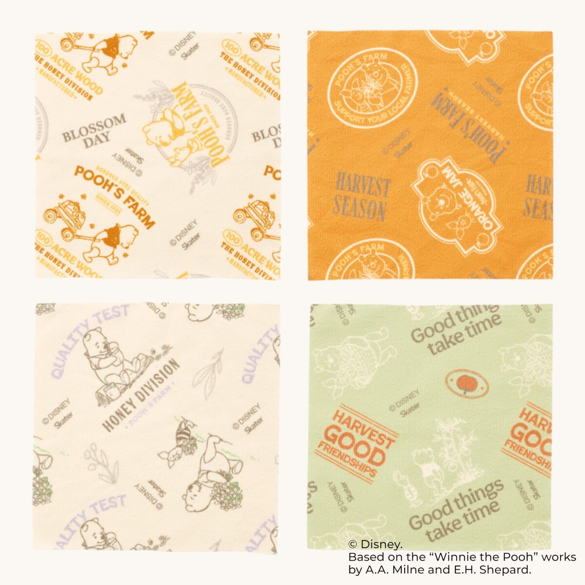 マイクロファイバーキッチンクロス くまのプーさん02