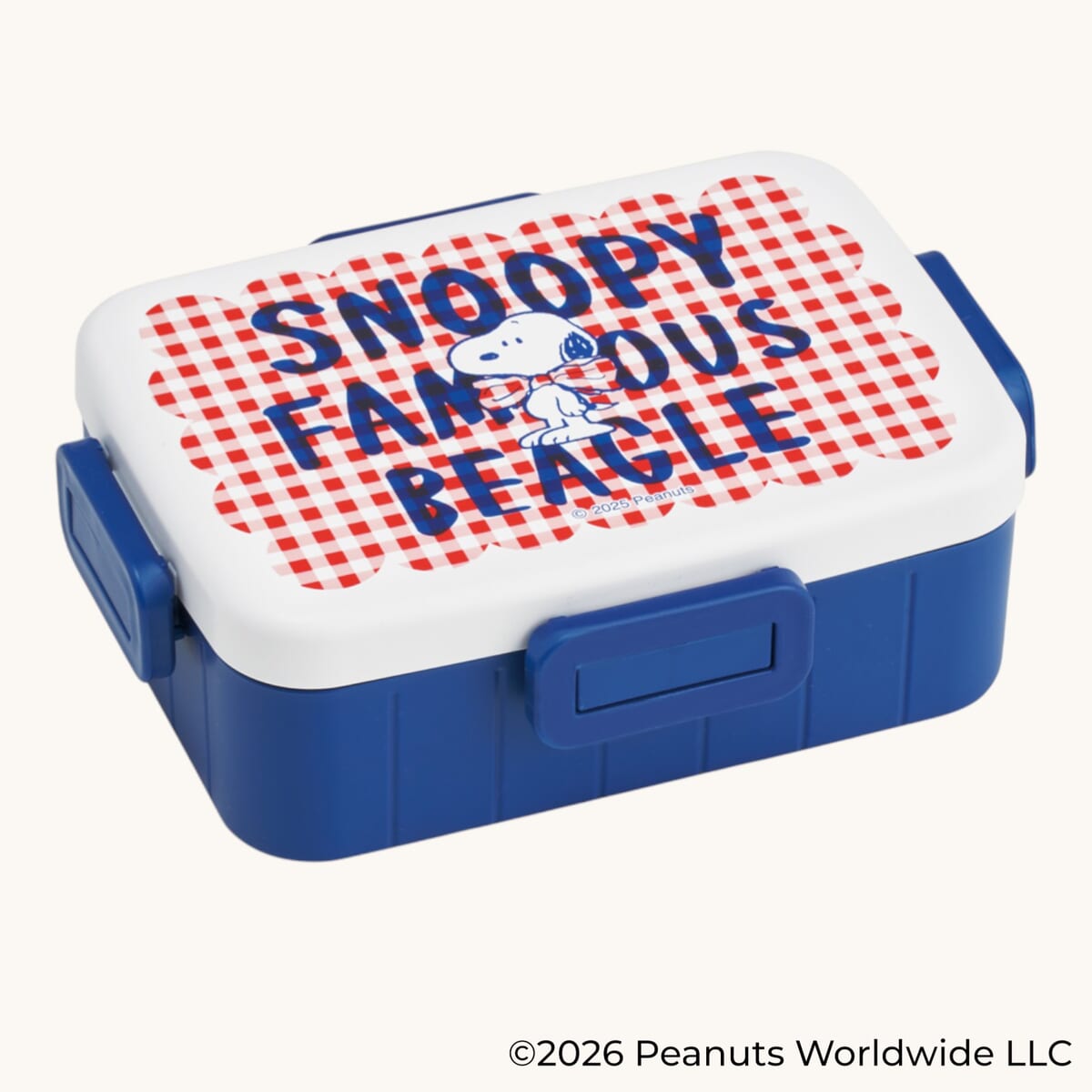 4点ロックランチボックス SNOOPY(チェックロゴ)