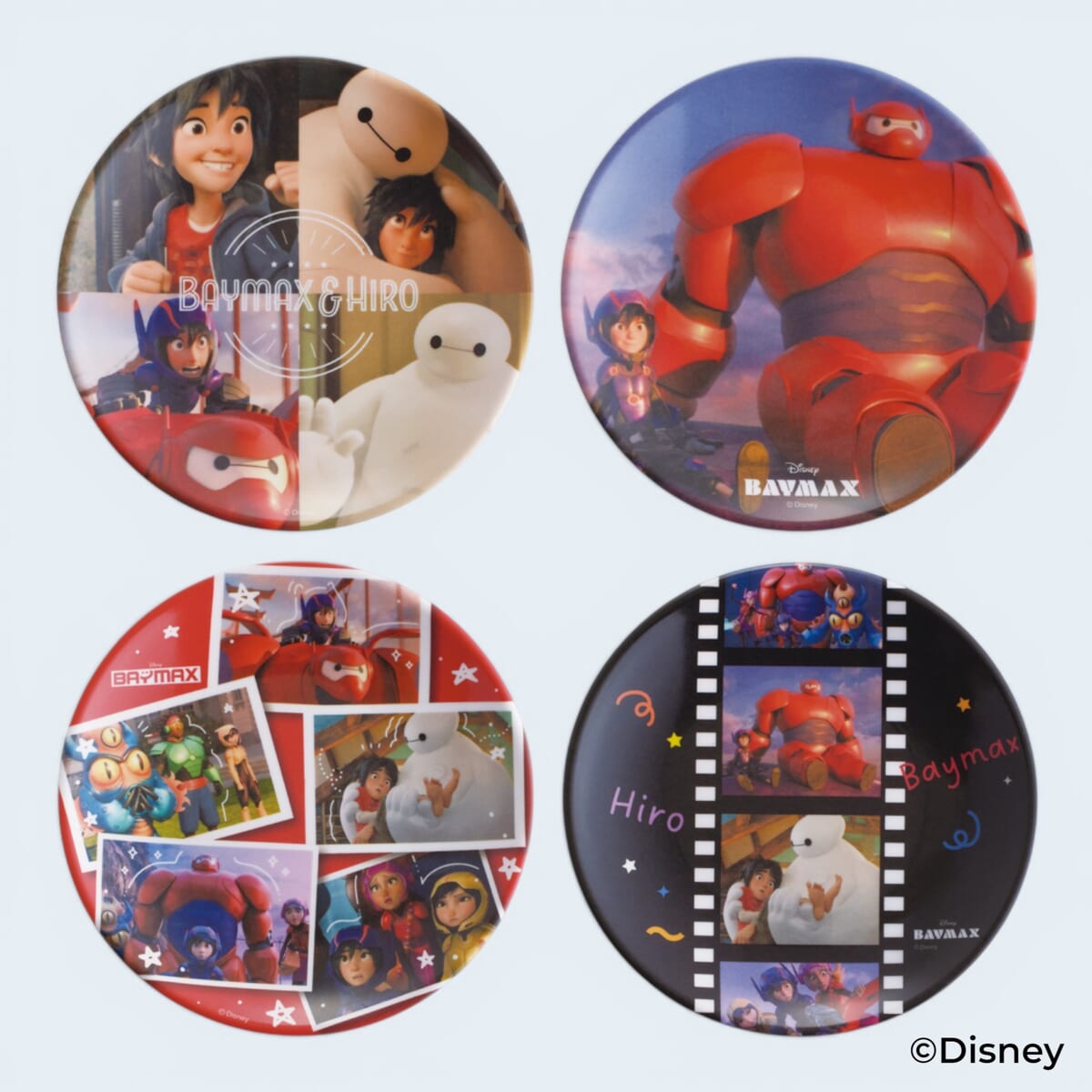 ベイマックス/ファイナルフレーム メラミンミニプレート 13cm 4枚セット