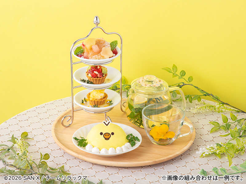 森のアフタヌーンティーセット キイロイトリ