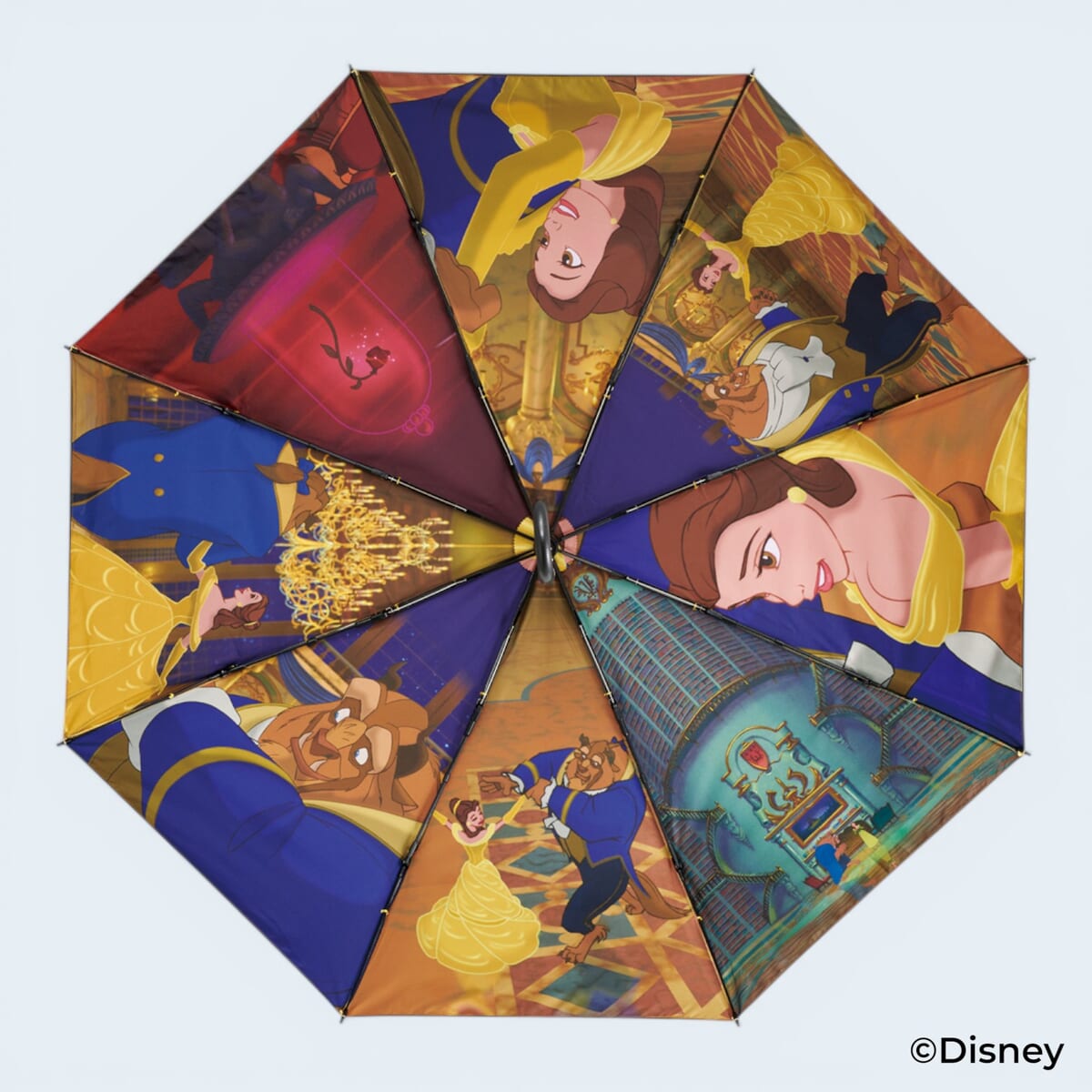 美女と野獣/ファイナルフレーム 晴雨兼用両面印刷折りたたみ傘55cm3