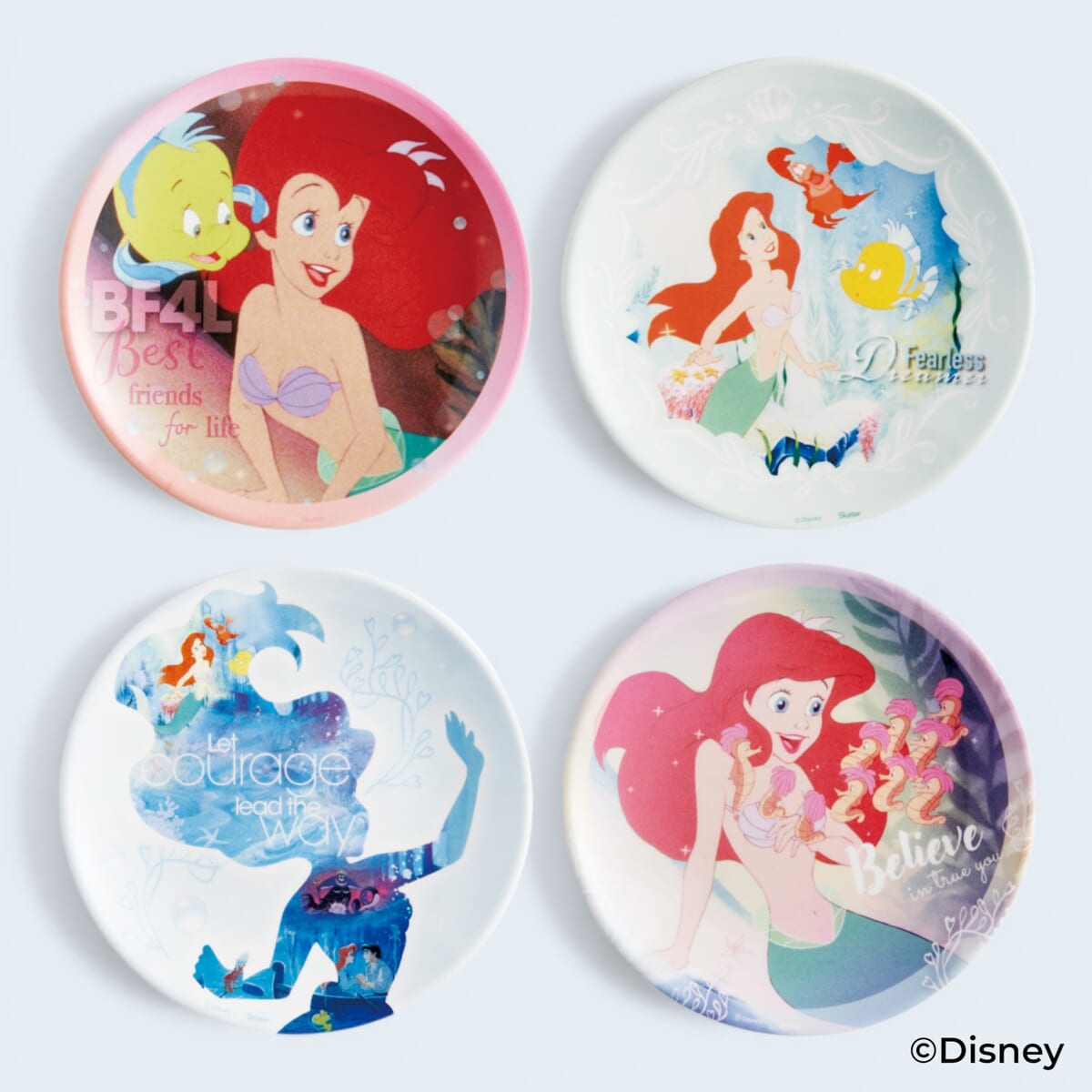 アリエル/ファイナルフレーム メラミンミニプレート 13cm 4枚セット