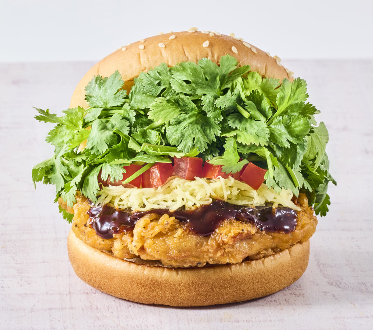 パクチーチキンバーガー カオマンガイ　3倍