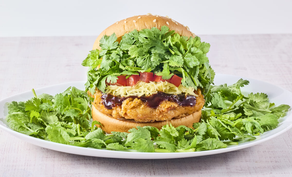 パクチーチキンバーガー カオマンガイ　5倍