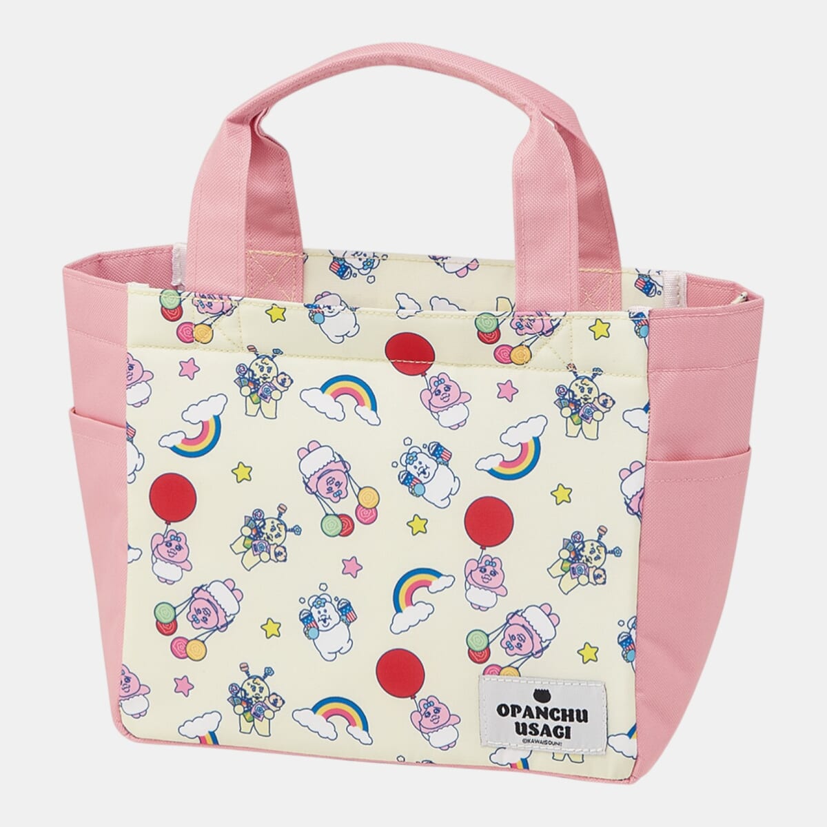 おぱんちゅうさぎ レトロ遊園地　保冷ランチトートバッグ