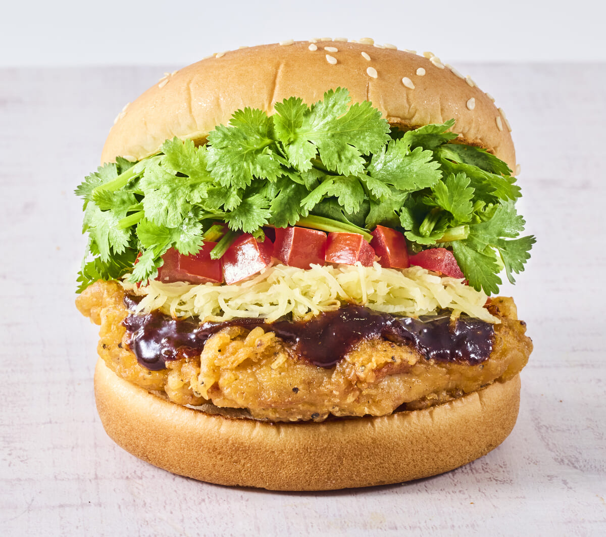 パクチーチキンバーガー カオマンガイ