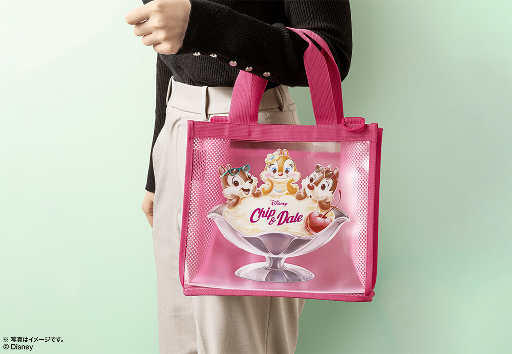 チップ＆デール／クリアメッシュバッグ