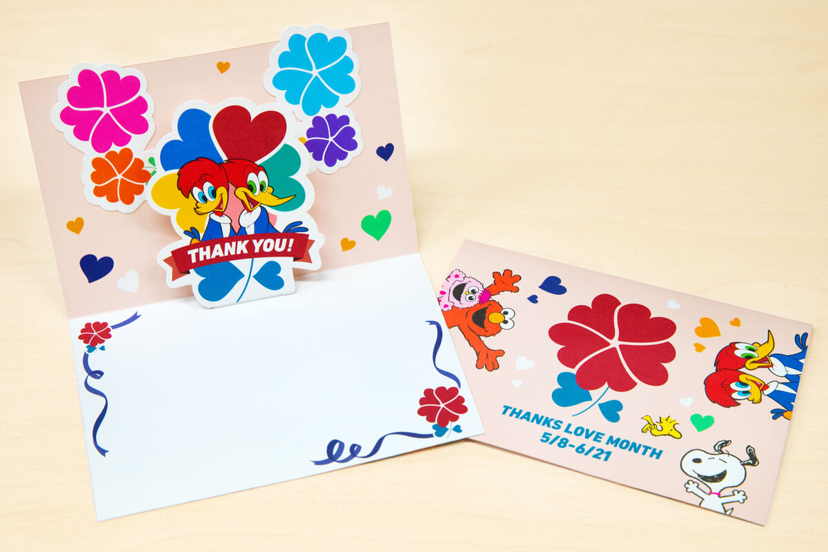 飛び出すメッセージカード