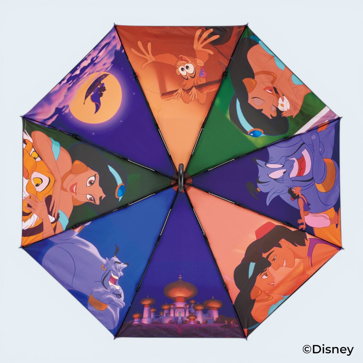 アラジン 晴雨兼用両面印刷折りたたみ傘55cm3