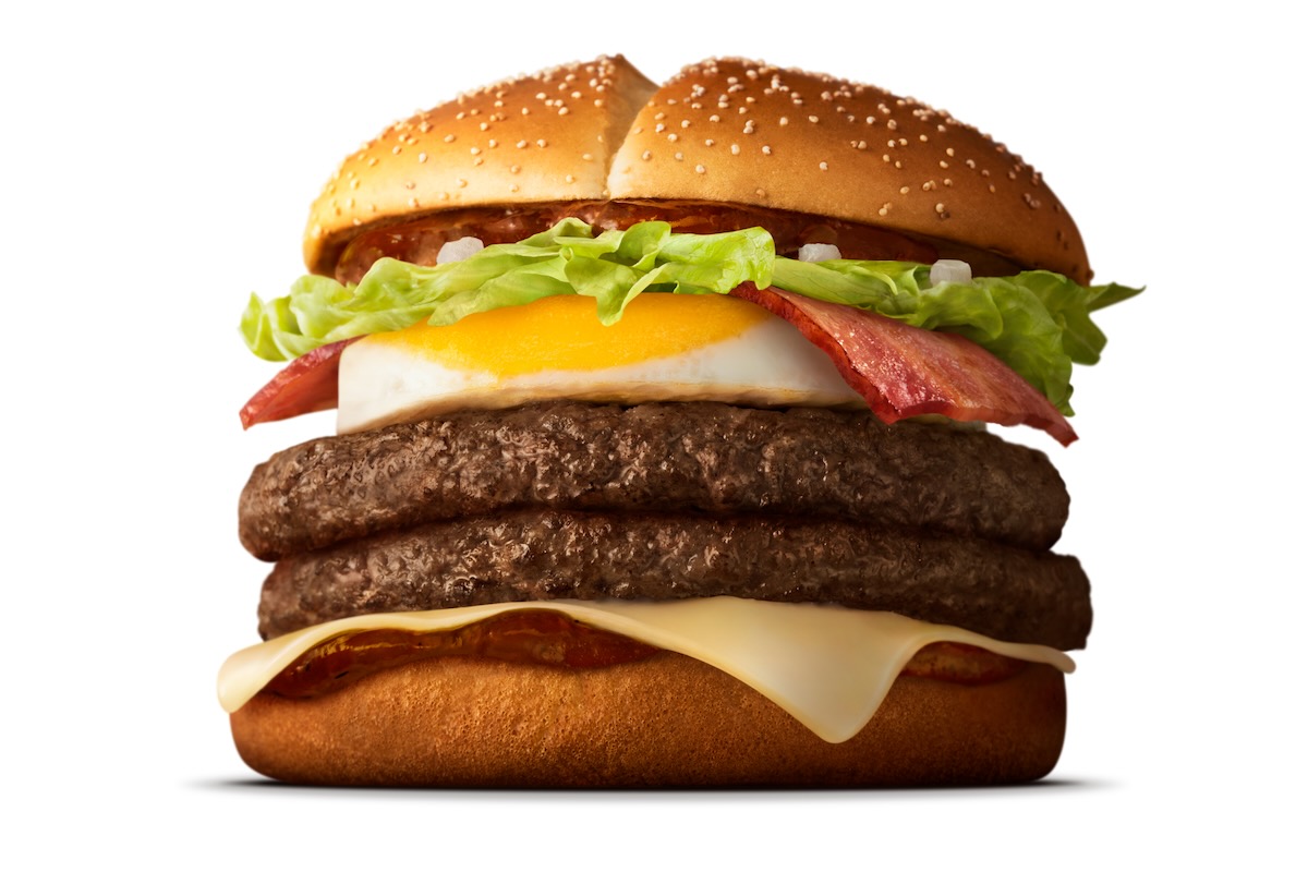 炙り醤油風 たまごベーコンダブル肉厚ビーフ_サムライマック