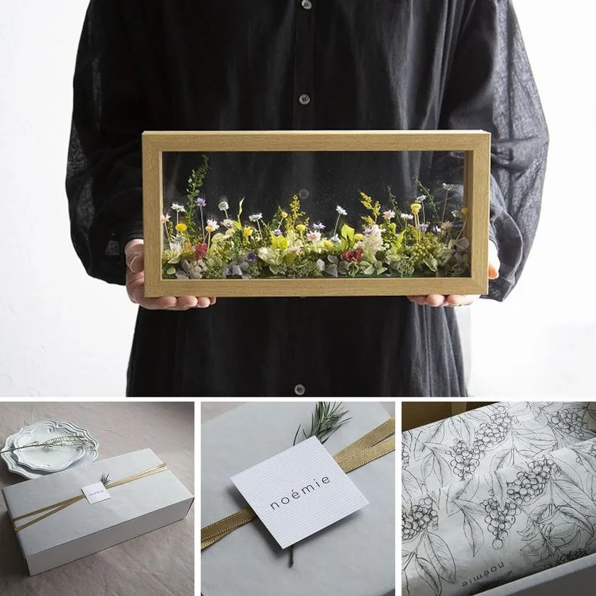 ミルフルール　一面に咲き誇る花の草原を切り取ったような花のインテリア