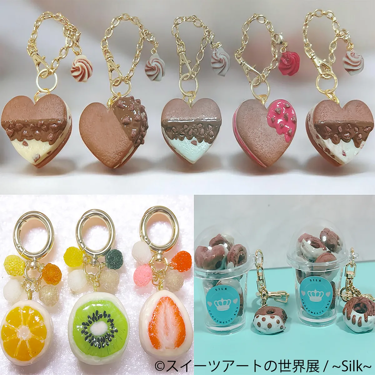 会場販売予定のフェイクスイーツグッズ各種