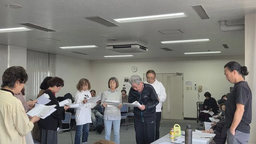 「葉ごろも」稽古中(2026.3)