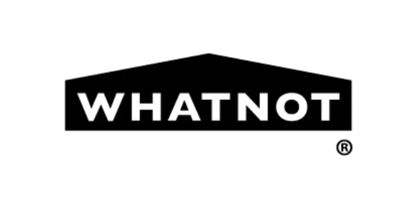 自転車用アクセサリーブランドWHATNOTのロゴマークで、Votani Q3 Pet Custom Editionのコラボまたは関連パートナーブランドとして掲載されている