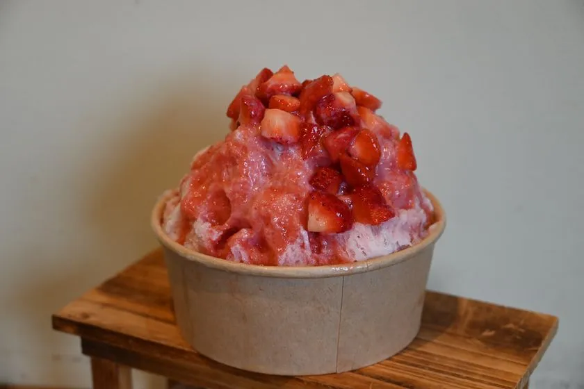 いちごやcafe TANNALの"生"あまおうかき氷