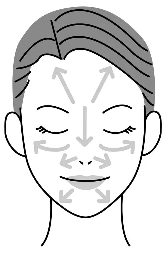 セラムクッションBBの使用方法を示したイラスト