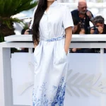 シルクドレスとメイクアップ！ ディオール アフシア・エルジ カンヌ国際映画祭フォトコール着用ルック