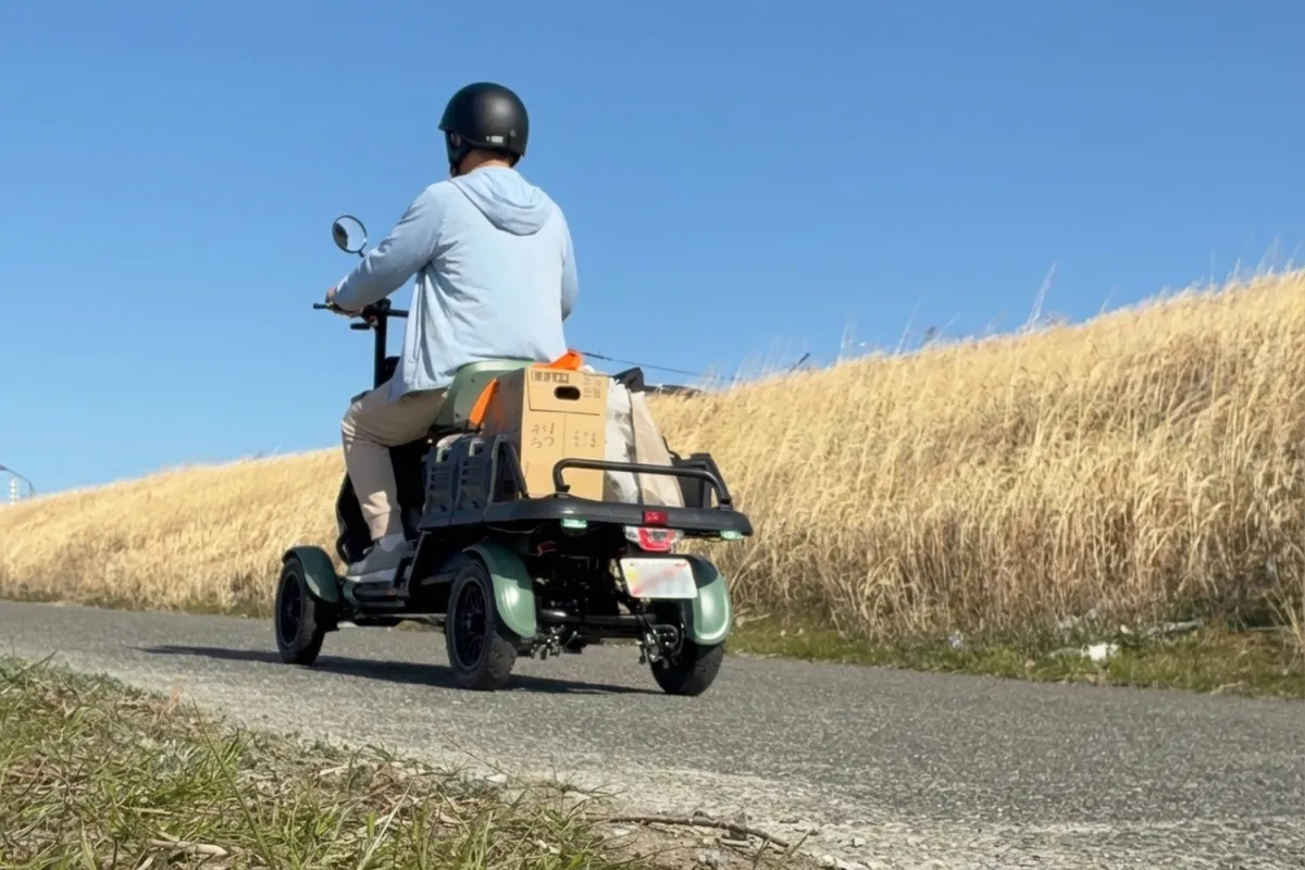 力強く走行できる500Wモーターを搭載