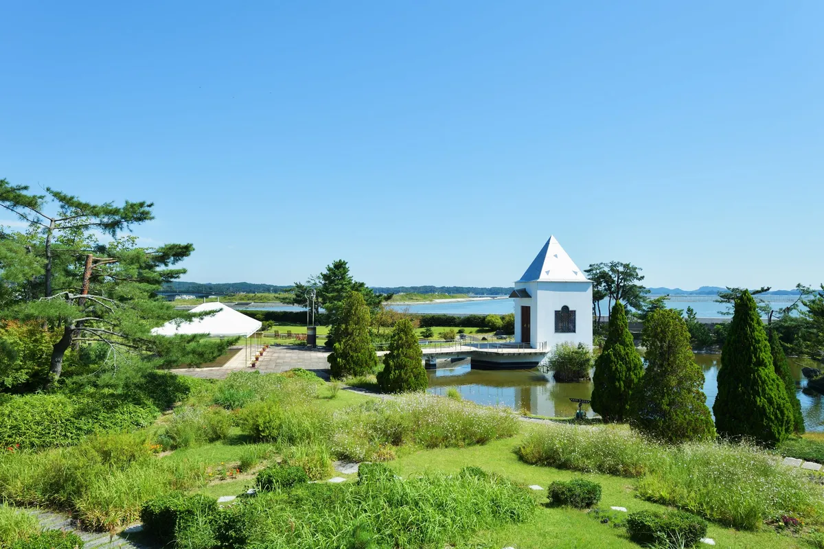 藤田喬平ガラス美術館の館内展示風景