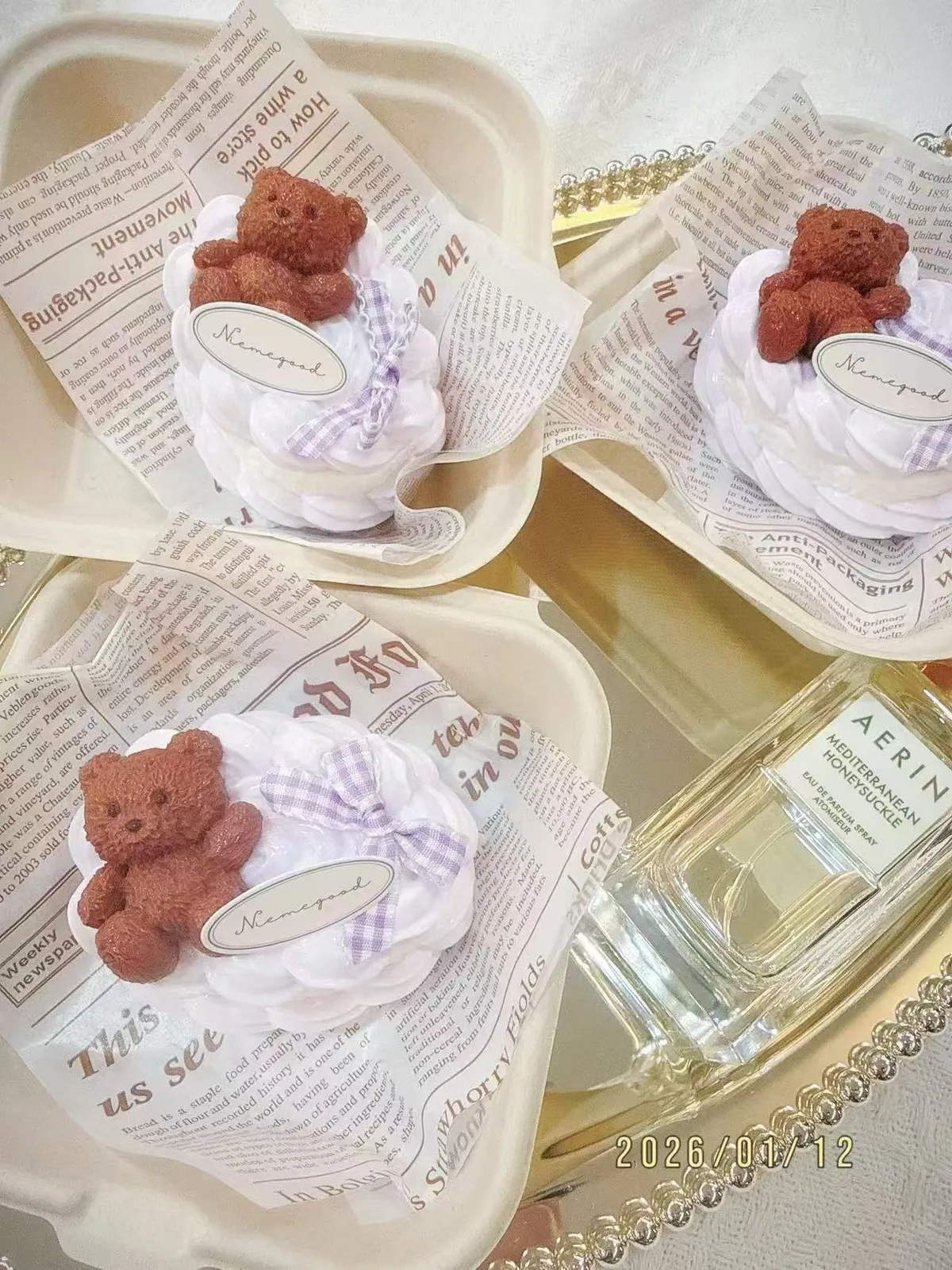 ぷにっこ こぐまのケーキ — 小熊をモチーフにしたケーキ型スクイーズ