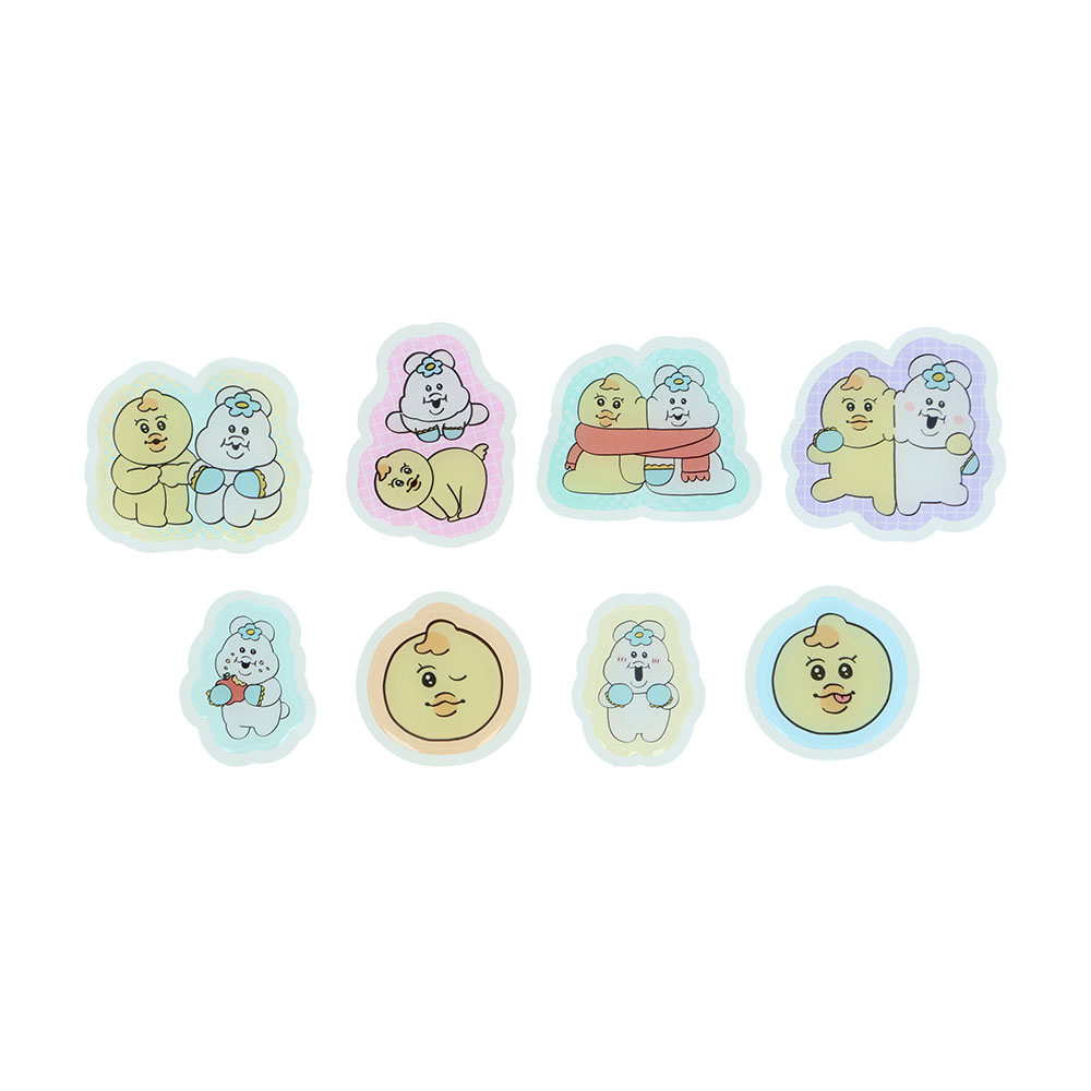 ぷっくりステッカー　イエロー（内容）