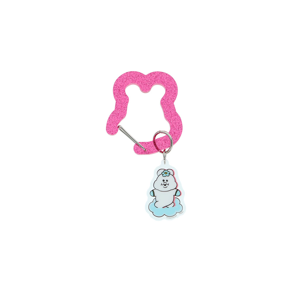 ダイカットアクリルカラビナ　ブルー（内容）