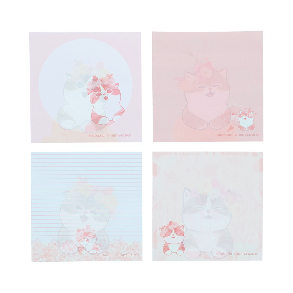 窓付きスクエアメモ Bloom03
