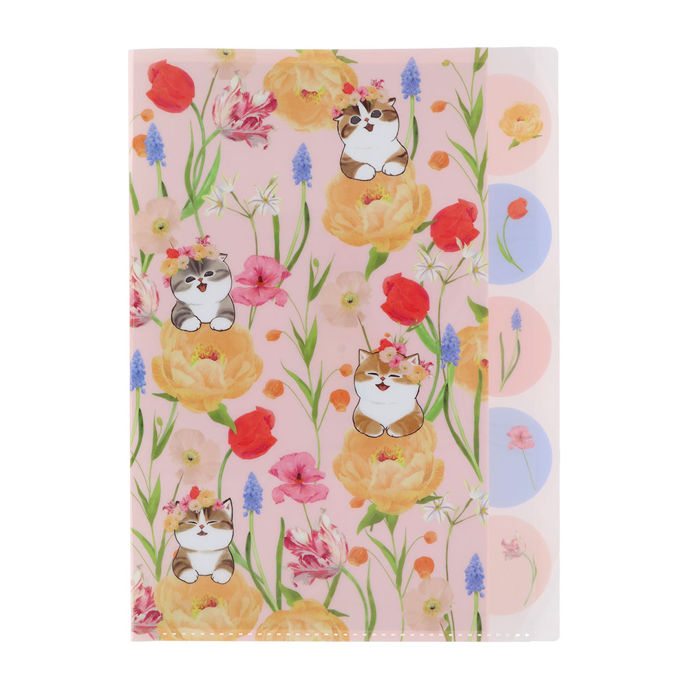 ダイカットクリアファイル5P Bloom