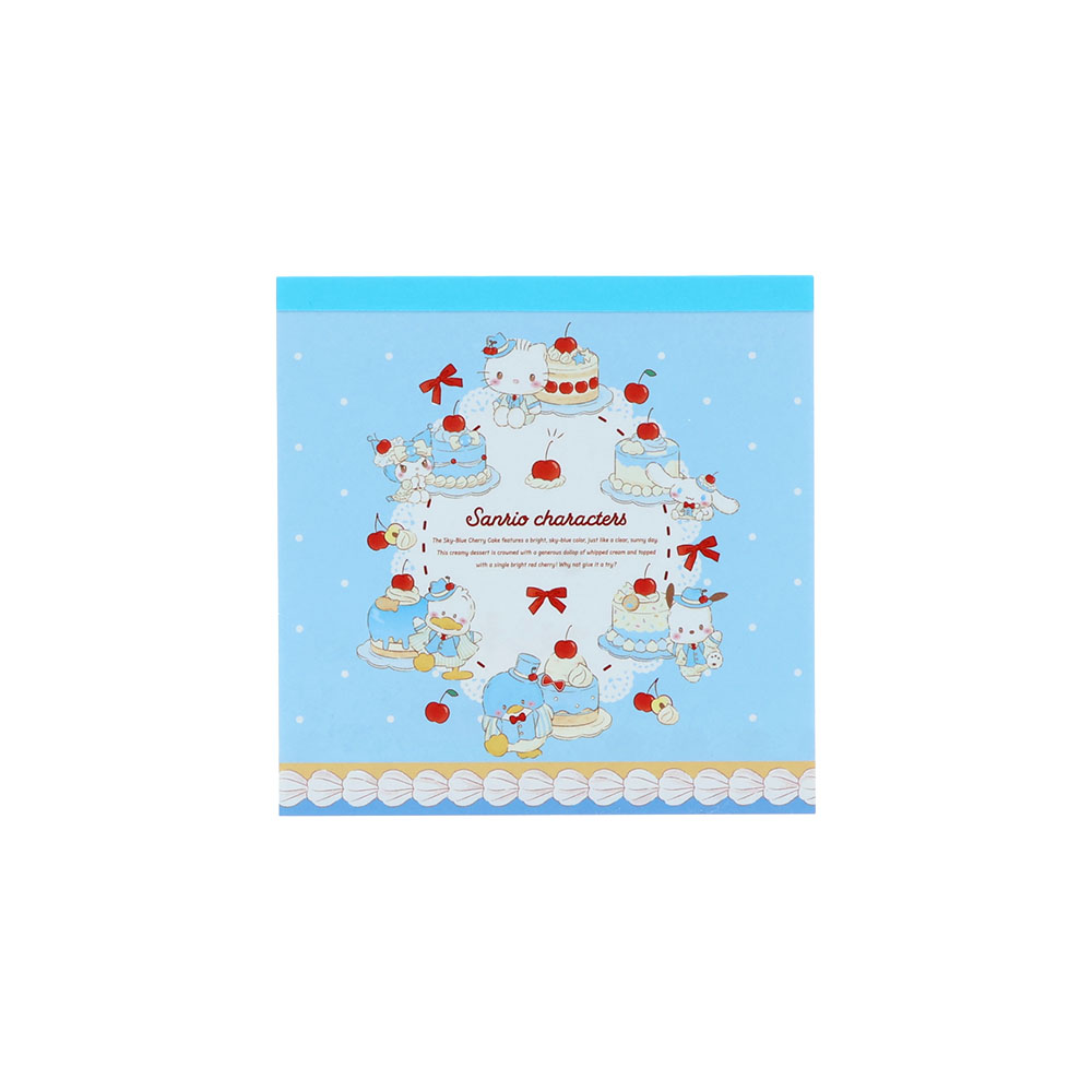 スクエアメモ スカイブルーチェリーケーキ