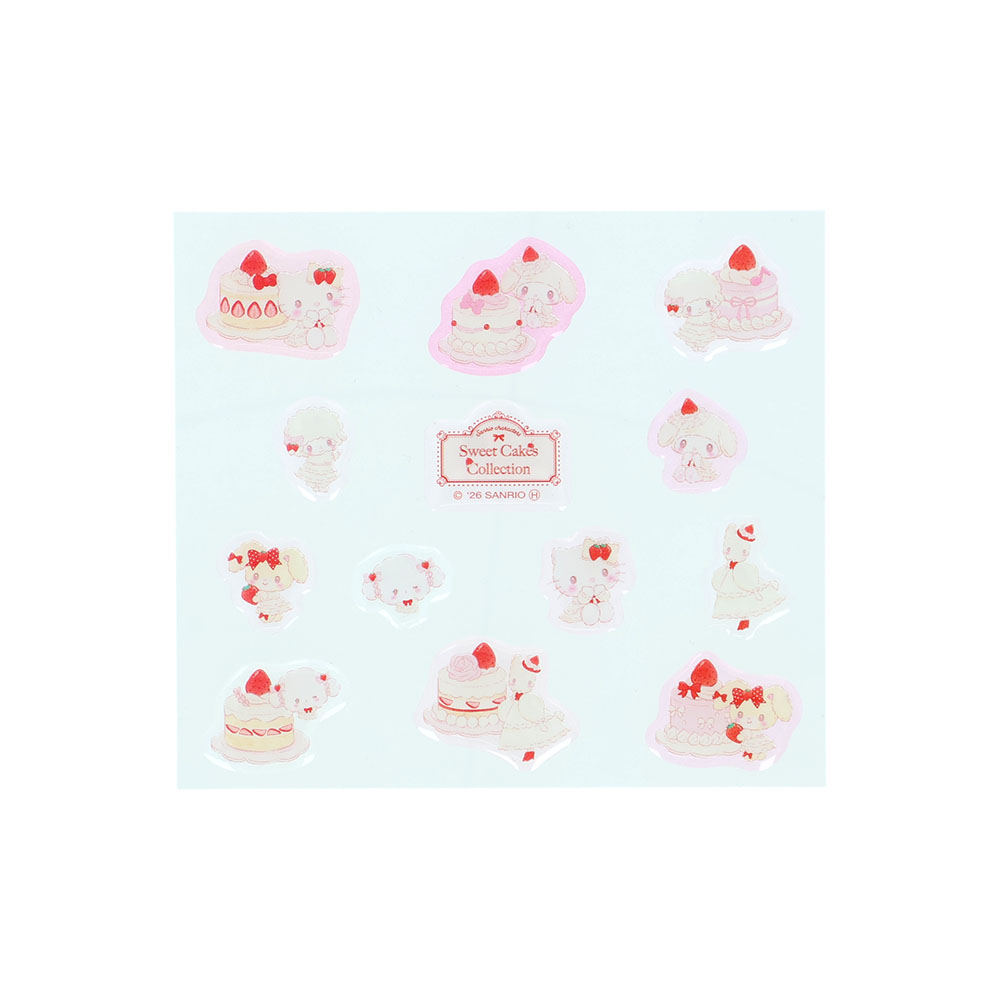 ぷっくりシール ストロベリーショートケーキ02
