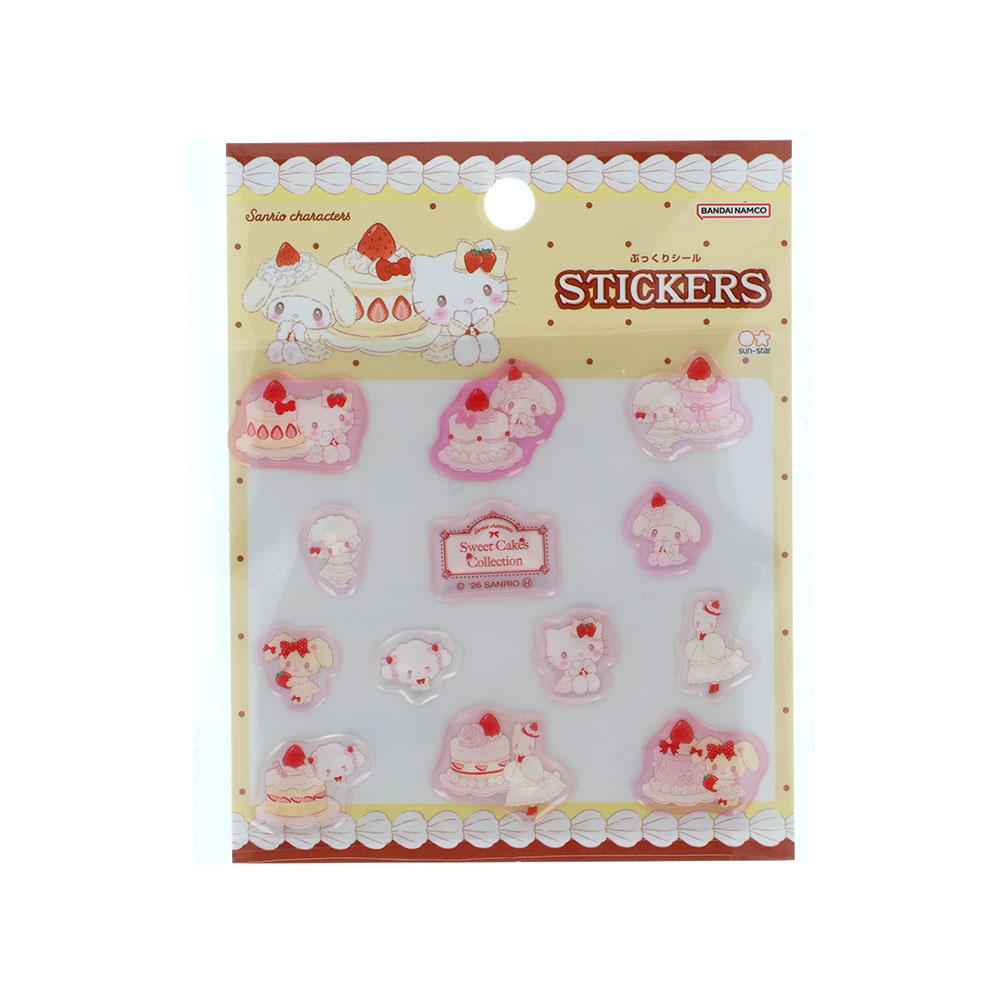 ぷっくりシール ストロベリーショートケーキ