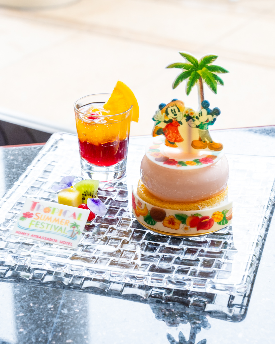 ピーチムースとハイビスカスゼリー