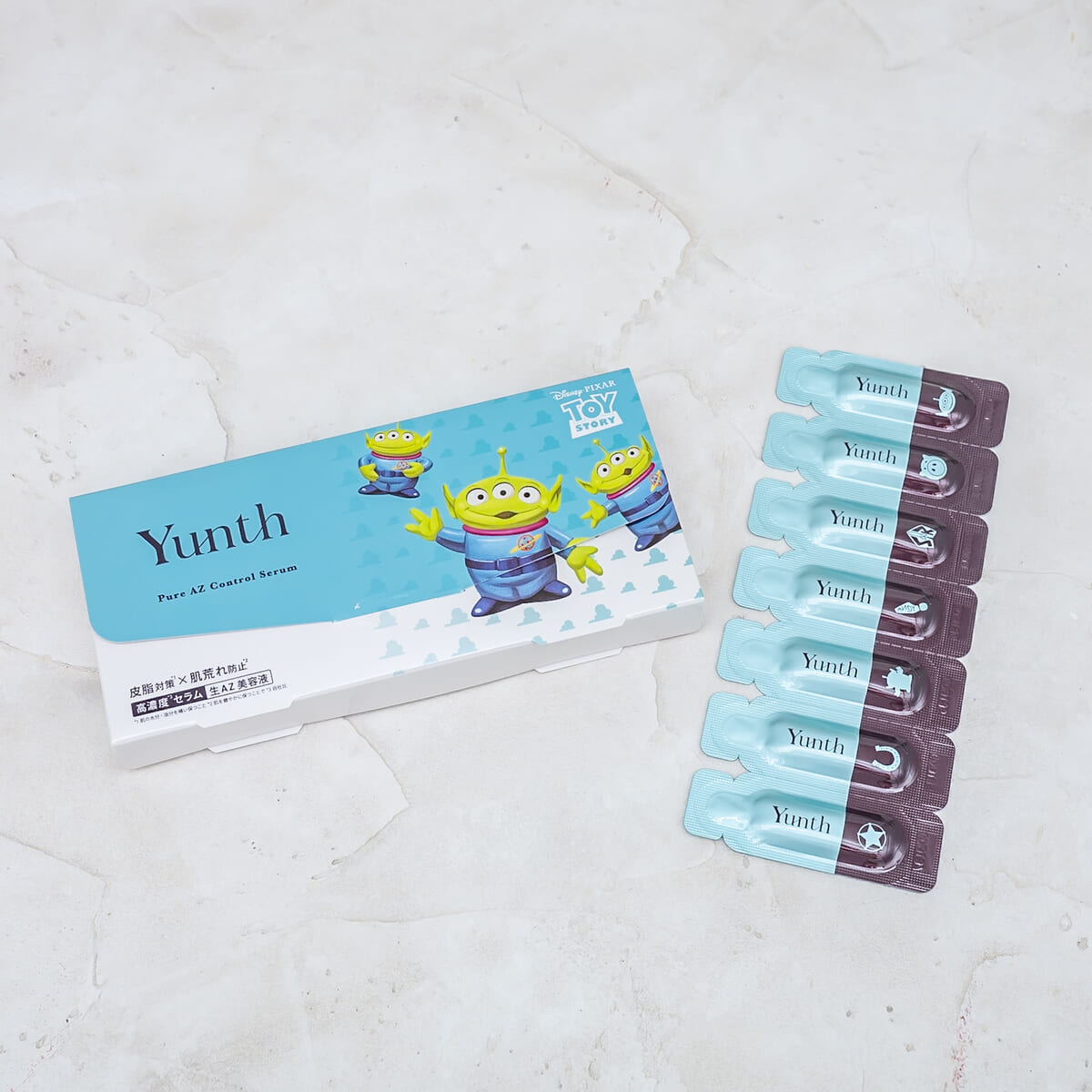ウッディやバズパッケージの美容液！Yunth ディズニー＆ピクサー『トイ