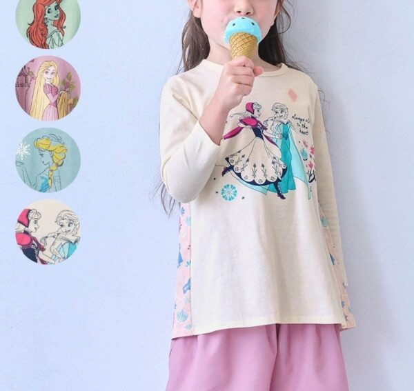名札ココ 後ろ姿がかわいい長袖切替えプルオーバー