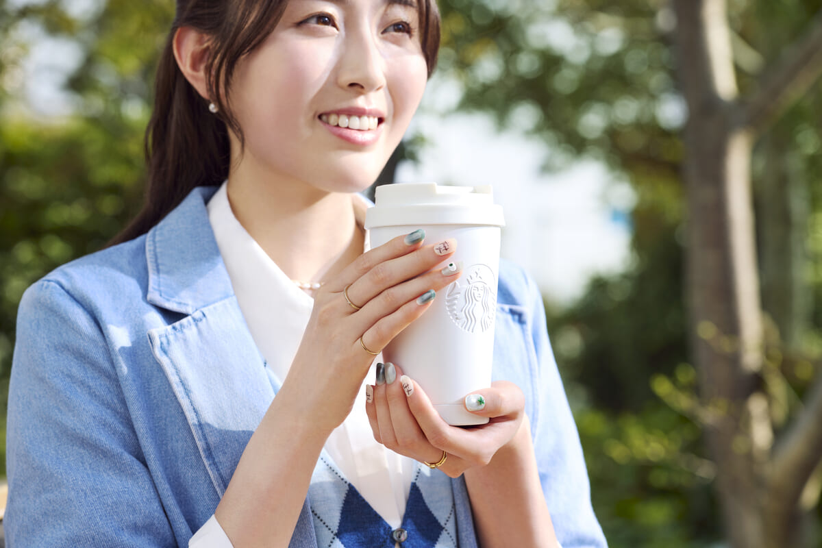 ohora + STARBUCKS ジェルネイルシールタイプ Starbucks Green02
