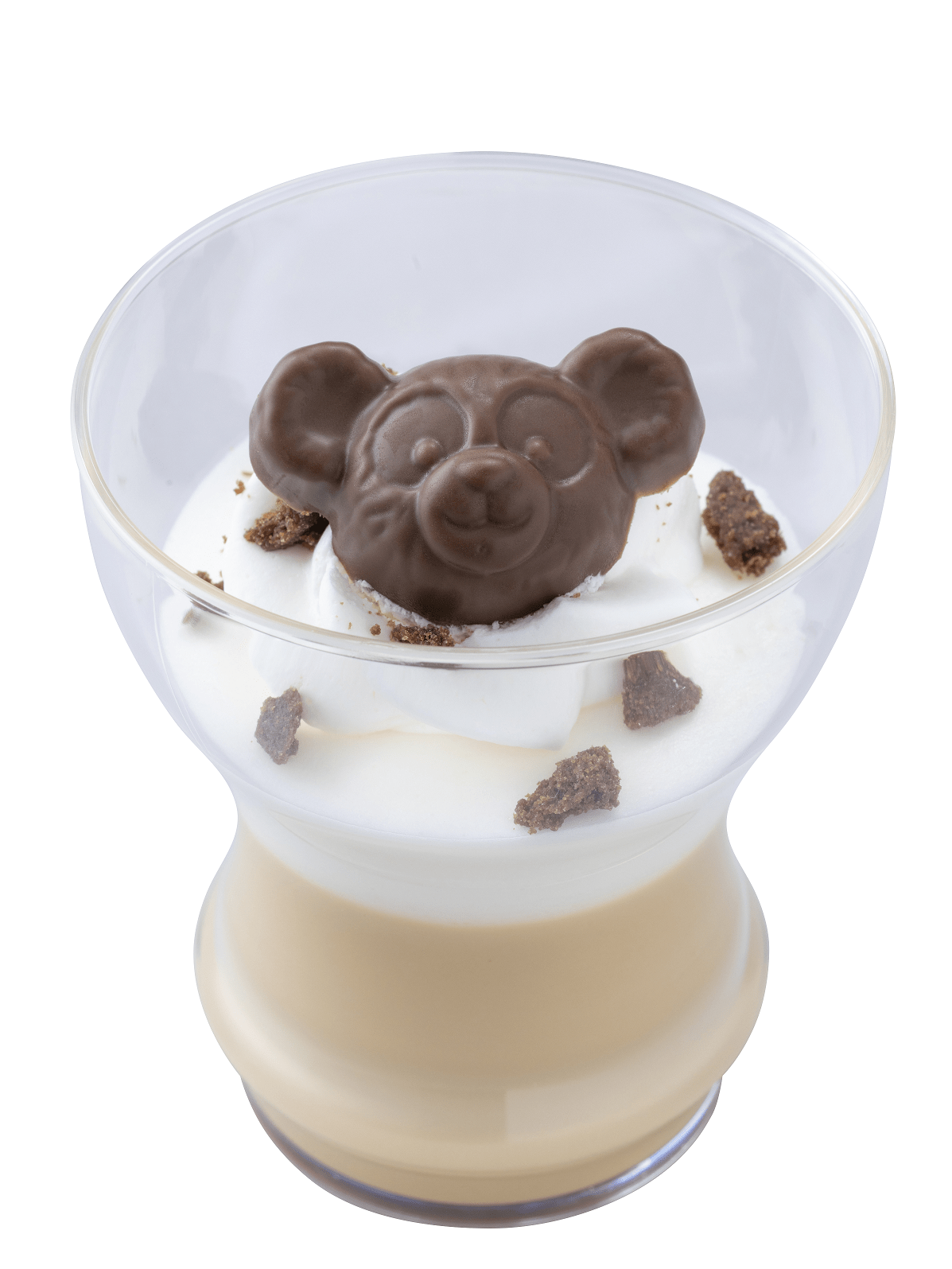 ダッフィーのお顔チョコがキュート！東京ディズニーシー「ダッフィー＆フレンズのファインド・ユア・ビューティフル・ブルー！」紅茶パンナコッタ＆ミルクムース、スーベニアカップ付き2