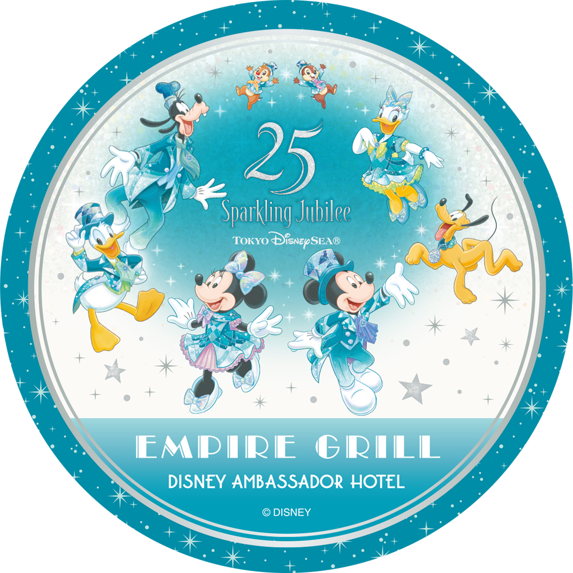 エンパイア・グリル_東京ディズニーシー25周年“スパークリング・ジュビリー”スペシャルドリンク_コースター