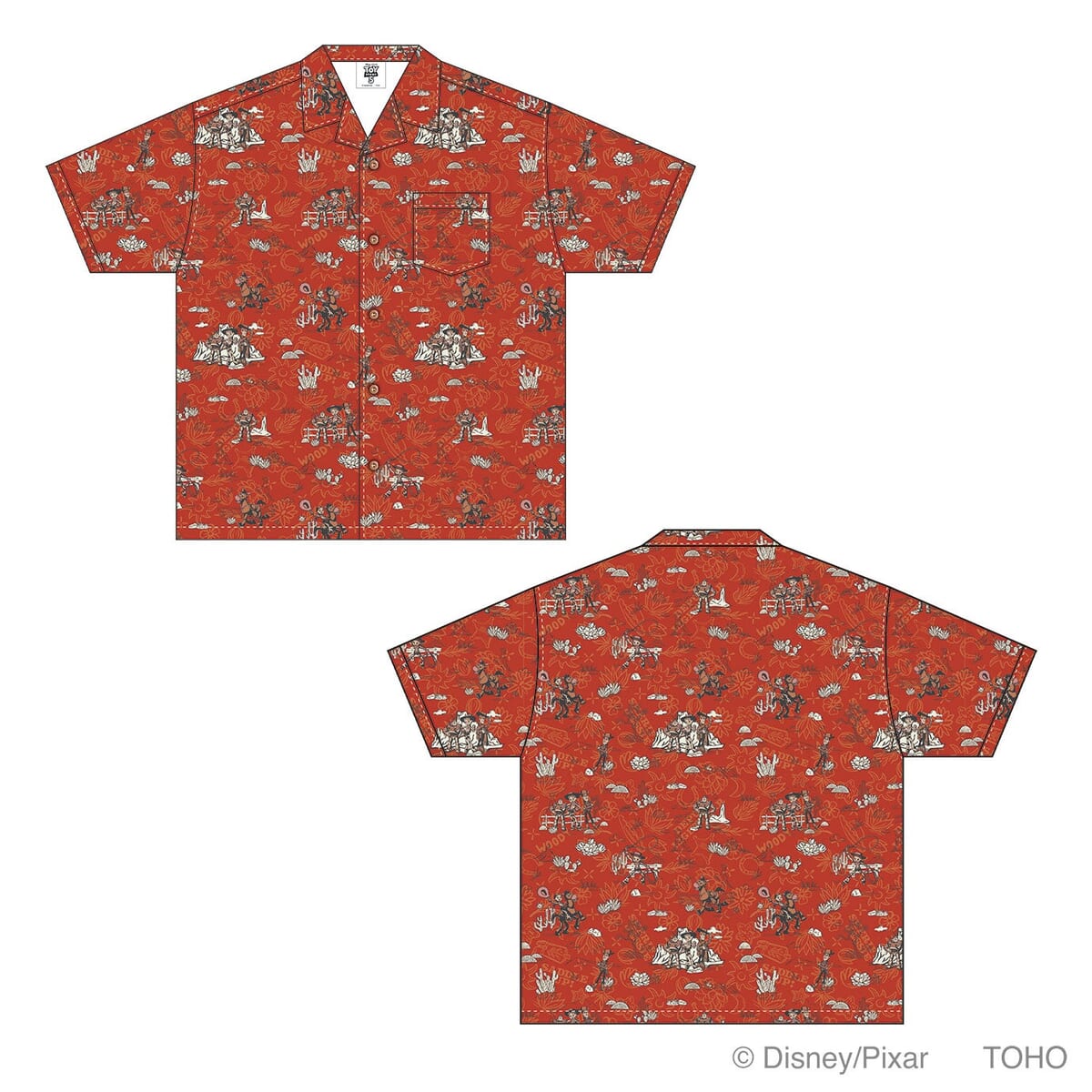 TOHO theater STORE限定商品【アロハシャツ】　レッド