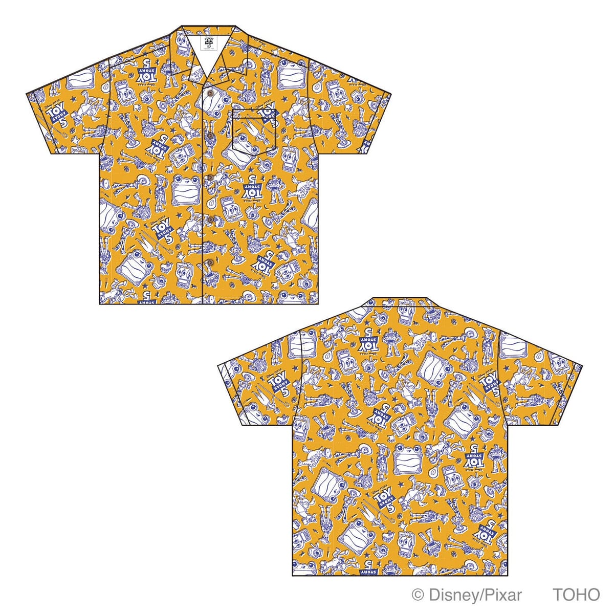TOHO theater STORE限定商品【アロハシャツ】　イエロー