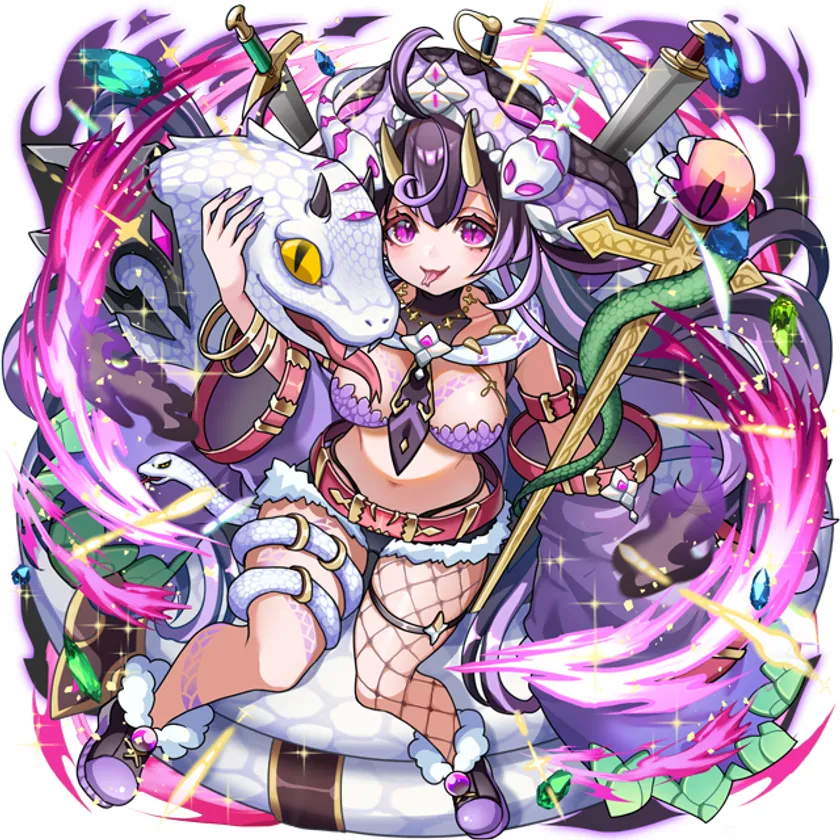 新キャラクター「極彩蛇姫ネロア」のビジュアル
