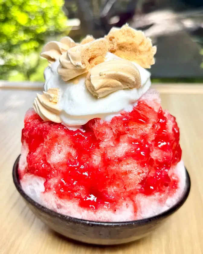 丹波産いちごの贅沢かき氷(淀屋橋店)