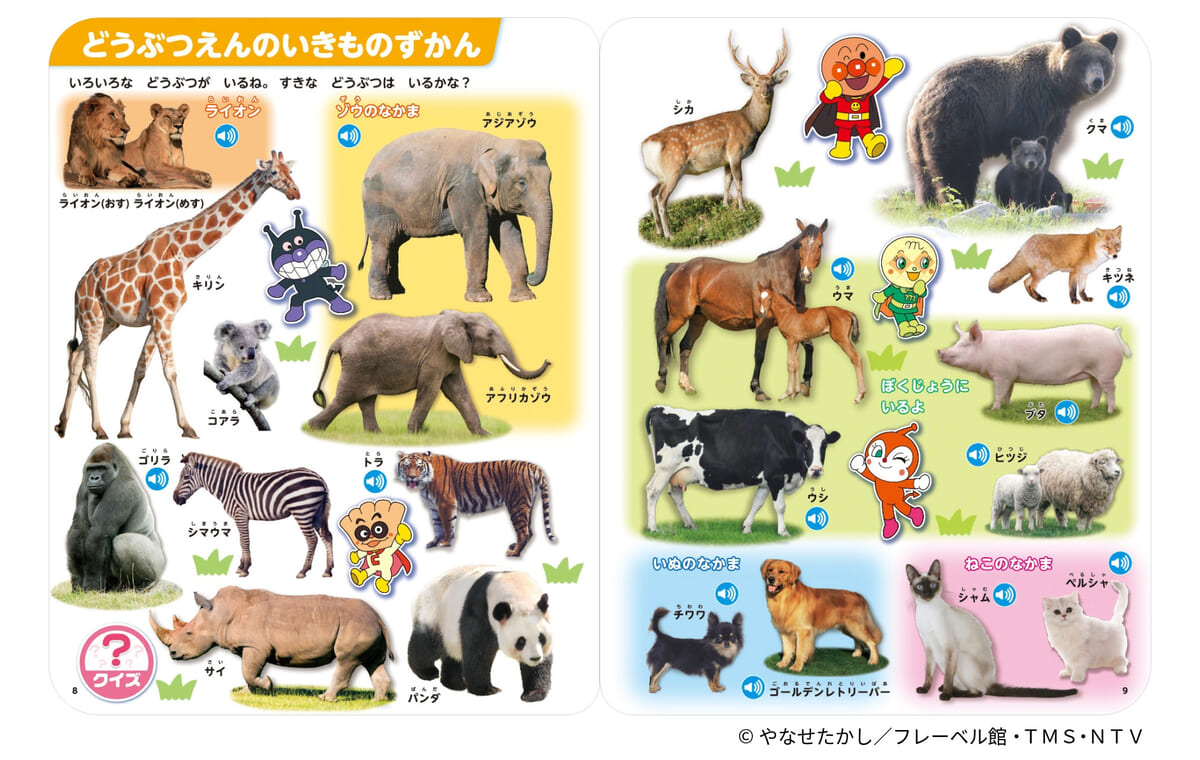 どうぶつえんのいきものずかん