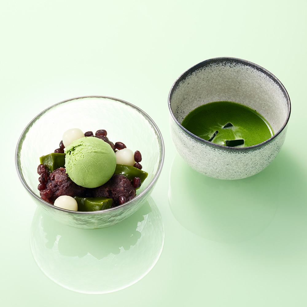 冷やし抹茶ぜんざい